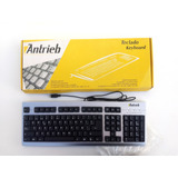 Teclado Antrieb - Ps2 - Negro Y Plata - Villa Urquiza