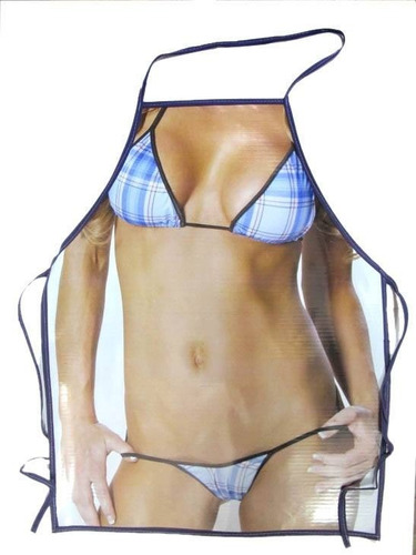 Delantal Cocina Bikini Sexy Erotico Divertido 50x65