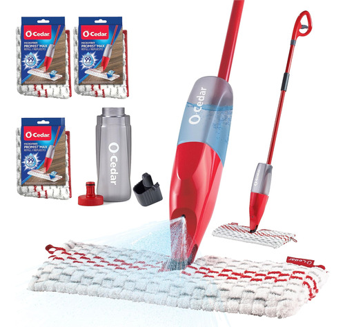 O-cedar Promist Max Spray Mop, Pmm Con 3 Repuestos Adicional