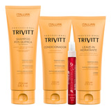 Kit Manutenção Itallian Color Trivitt Shampoo Condic Leavein