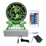 Lámpara De Club America De Acrílico Rgb Con Control