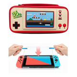 Estuche De Viaje Nintendo Switch Edicion De Mario 35+ Vidrio