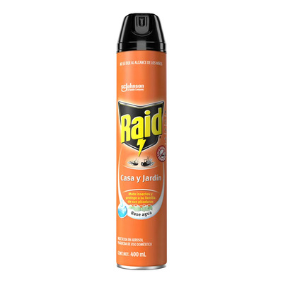 Insecticida en Aerosol Raid Casa y Jardín 400ml | MercadoLibre