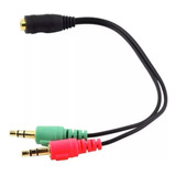 Splitter Stereo 3.5 Mm 2 M  A  1 H. Audifono Y Microfono 