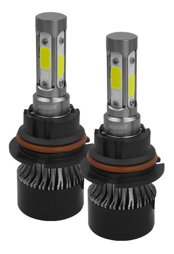 Set Focos Baja Y Alta 9007, H4, H13 Led 55w C4 Osun