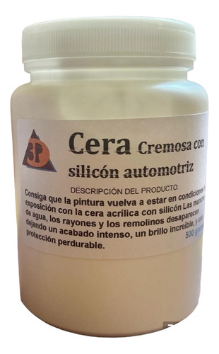 Cremosa Cera Con Silicon, Mayor Proteccion Y Brillo 1/2 Kilo