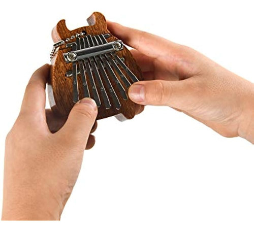 8 Teclas Mini Kalimba Exquisito Dedo Pulgar Piano Marimba Mu