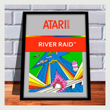 Quadro Decorativo Atari 2600 Capa River Raid A3 33 X 45 Cm