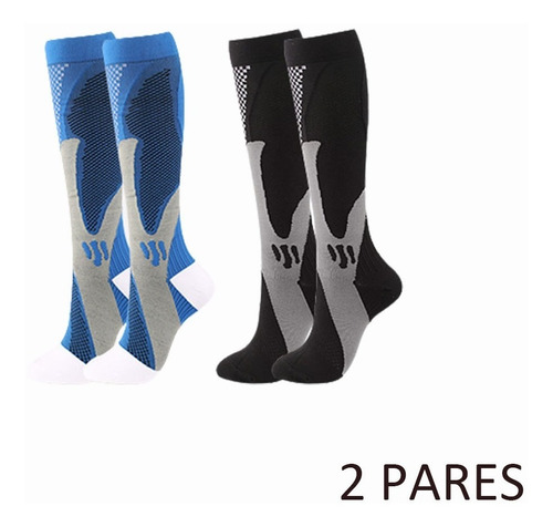 Pack 2 Pares Calcetines Medias Compresión Varices Antifatiga