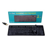 Teclado Gamer Usb Weibo Fc-560 Silencioso Con Luz Multimedia