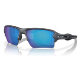 Óculos De Sol Oakley Flak 2.0 Prizm Sapphire Polarizado Cor Blue Steel Cor Da Armação Blue Stell Cor Da Haste Preto