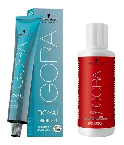 Kit Igora Highlift 1 Tintura 60ml + 1 Oxid. Schwarzkopf 60ml