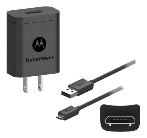 Turbo Cargador Motorola Original G5 E4 E5 E6 E7 Play Plus 