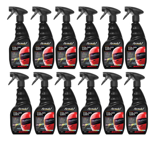 12 Pz Cera Spray Ceramico Para Auto Rojo Tecnologia Si02 F-1