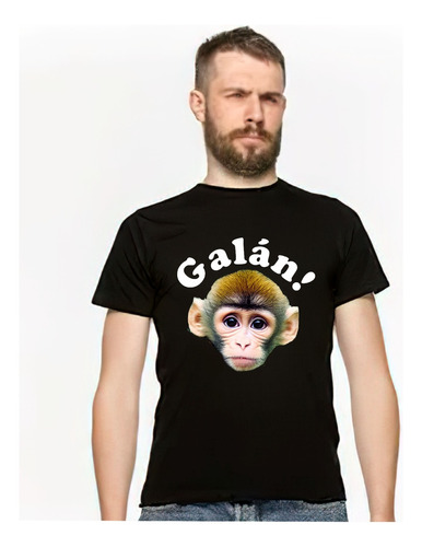 Playera Mono Capuchino Galán Meme Punch