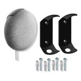 Kit 2 Suporte Apoio Parede Google Home Mini Assistente Preto