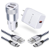 Kit De Cargador Rápido Usb Para Samsung Galaxy A53 5g S23 Ul