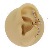 Piercing Argola Para Conch Fake Banhado Snake Formato Cobra