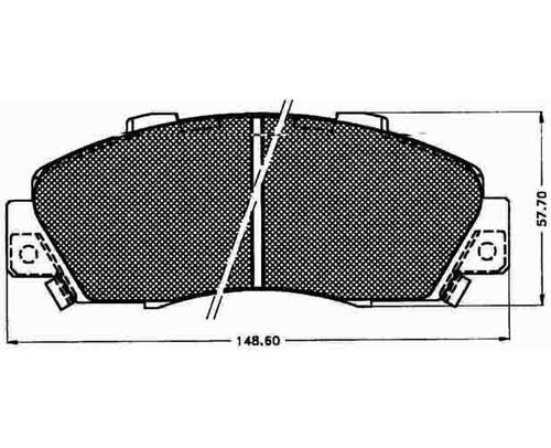 Pastillas Freno Para Honda Acura 90/96 Delantera Marca Share Foto 2