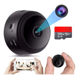 Camara Wifi Fullhd Espia Fullhd Monitoreo En Vivo + Sd 128gb