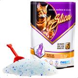 Areia Sanitária Higiênica Sílica Alta Absorção 1,6kg P/ Gato