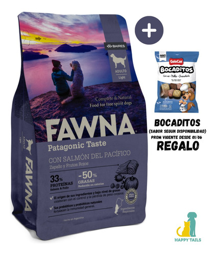 Fawna Light Perros Adultos X 15 Kg - Happy Tails