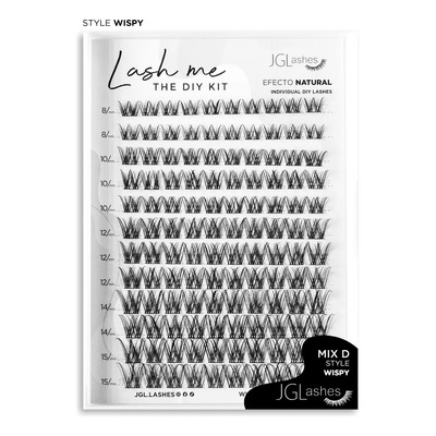Extensiones De Pestañas Diy. Clusters Lash Me Jglashes Color Wispy Espesor 0.1 mm Largo 1.4 cm Tipo de curvatura D | MercadoLibre