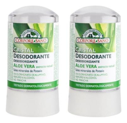 Desodorante Piedra De Alumbre Aloe Vera Corpore Sano Pack 2