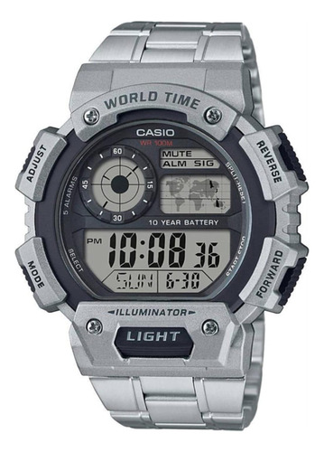 Casio Ae-1400whd-1a Reloj Deportivo Para Hombre De Acero Ino