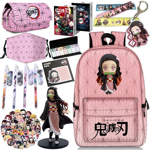 Mochila Demon Slayer De 16 Piezas, Colección De Accesorios P