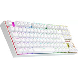 Teclado Magnético Gamer Kumara Pro Rgb Branco Sw Abnt2 Red