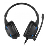 Auricular Gamenote H2032d Vincha Gaming Black+blue