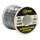 Soldadura Estaño Uduke 1lb 60-40 (60% Estaño) (40% Plomo)