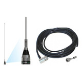 Antena Movel 1/4 Onda 2m Vhf Cabo 5,00m Conector Mini Ap9186