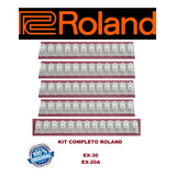 Kit 5 Borrachas Teclado Roland Ex20 Ex20a Ex30 Novo 