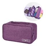 Bolsas Estuche Organizador Brasieres Ropa Interior Morado