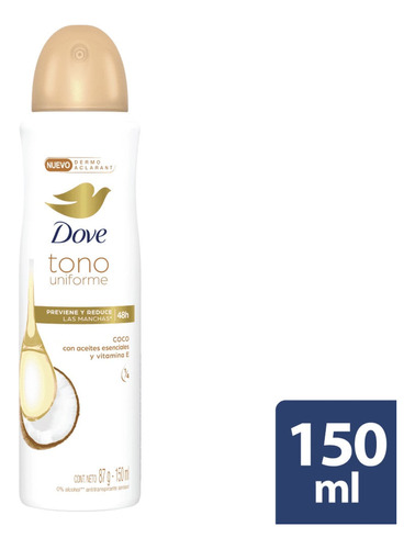 Desodorante Dove Clear Tone Women Spray X 150ml