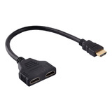 Adaptador Hdmi Macho De 1080p A Doble Hdmi Hembra