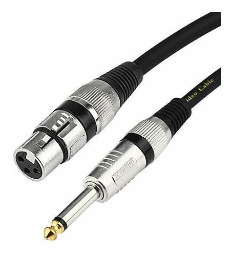 Cable De Micrófono Xlr A 1-4 (6.35mm) Para Micrófono Dinám