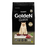 Ração Golden Para Gatos Adultos Castrados Sabor Carne 10kg 