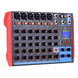 Mezcladora Mixer Audio Profesional 8 Canales Usb Bluetooth