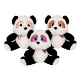 Paquete (3 Pzas) Oso Panda Peluche (grande)