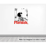 Vinil Sticker Pared 150cm Mafalda Bicicleta 14
