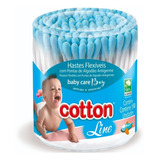 Hastes Flexíveis 4 Potes 600 Cotonetes Baby Care - Cotton 