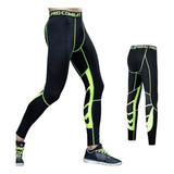 Lycra Deportiva Transpirable - Negro Verde Ref. 8030