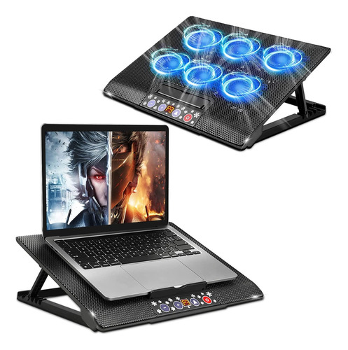 Mesa Para Laptop Plegable Y Ventilador Antideslizante Grande
