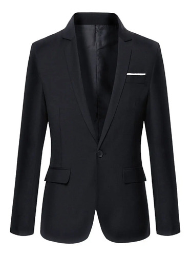 Saco Blazer Negro, Casual Hombre Moda, Confort Fit | Meses sin interés
