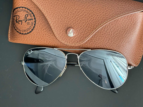 Anteojos De Sol Aviator Ray Ban Silver  Plata W3275 