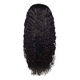 Peruca Peruana Encaracolado Cabelo Humano Glueless Lace Fron