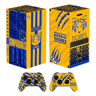Skin Tigres Para Series X Digital + 2 Sticker Control | Envío gratis